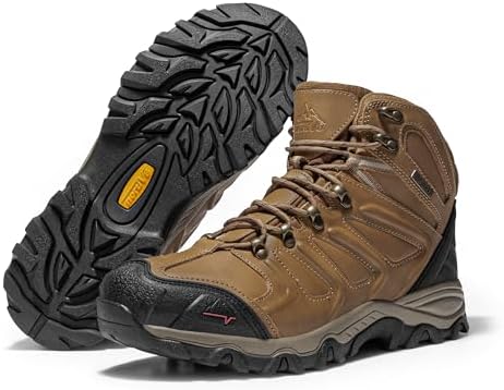 NORTIV 8 Men's Ankle High Waterproof Hiking Boots - Image 3