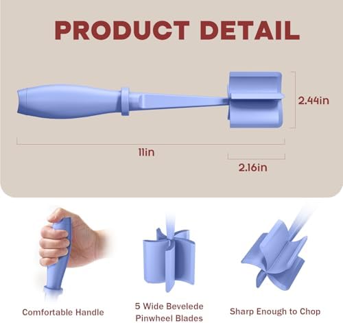 2Pack Meat Chopper Upgrade Hamburger Smasher, Masher for Ground Beef - Image 2