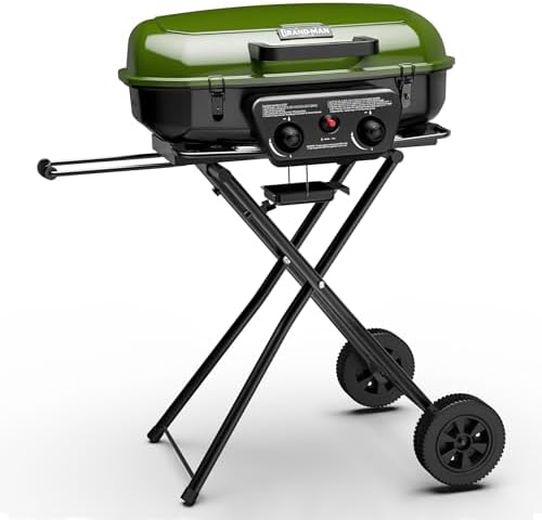 Brand-Man Portable Grill Camping, 2-in-1 Propane Gas Grill & Griddle by BRANDMANGRILLSSINCE1987