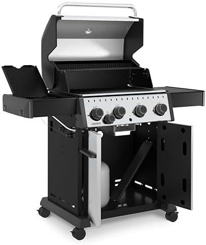 Broil King 865364 Crown S 440 4-Burner Propane Gas Grill in Stainless Steel with Side Burner - Image 3