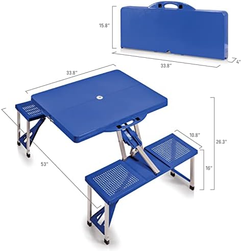 NHL Toronto Maple Leafs Portable Folding Picnic Table with Seating for 4 - Image 3