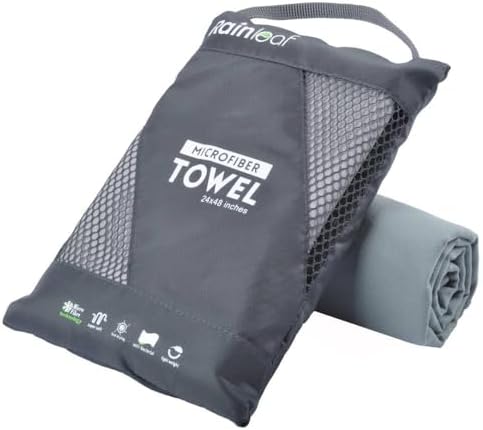 Rainleaf Microfiber Towel Quick Dry Camping & Travel & Gym Towel. Compact by Rainleaf