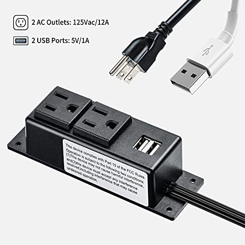 Gun Safe Power Outlet Kit, Briidea Gun Safe Accessory Electrical Outlet with USB for Interior Dehumidifiers and Lights - Image 3
