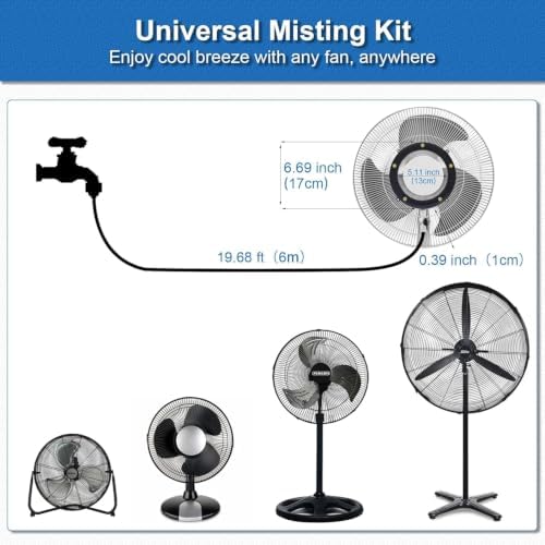 POCKET PANDA Fan Misters for Cooling Outdoor,Fan Misting Kit. - Image 2