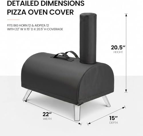 Pizza Oven Cover for Big Horn and for Aidpiza 12'' Wood Pellet Pizza Oven - Image 2