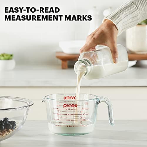 Pyrex 4 Cup Glass Measuring Cup For Baking and Cooking - Image 3