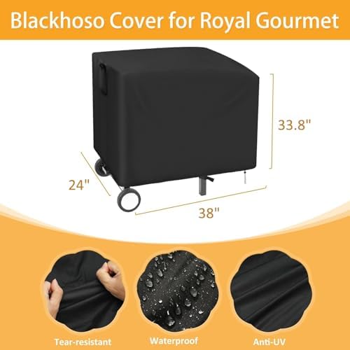 Flat Top Grill Cover for Royal Gourmet 2 Burner Griddle GB2000 - Image 2