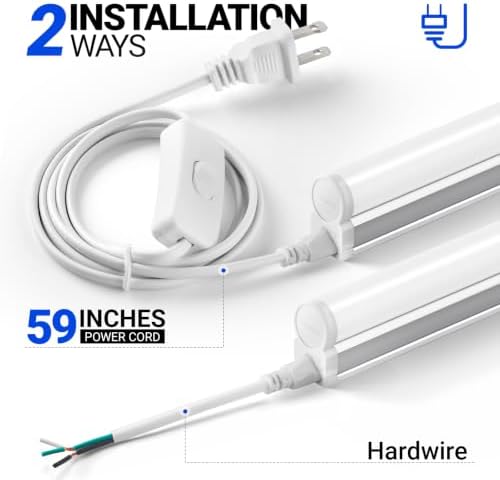 Barrina LED T5 Integrated Single Fixture, 4FT, 2200lm, 3000K, 20W, 6 Packs - Image 5