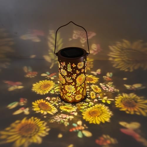 Sunflower Colorful Solar Lantern Outdoor Waterproof, Garden Gift - Image 5