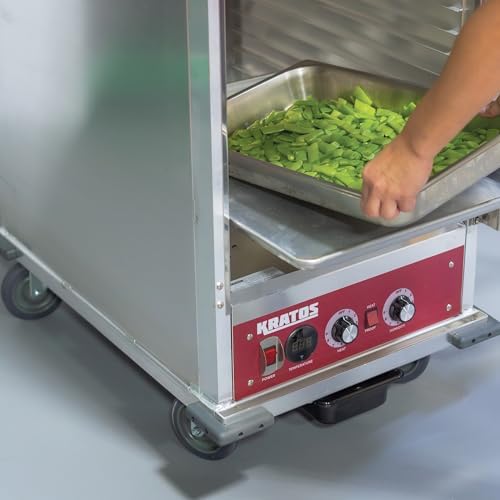 Kratos Insulated Full-Size Holding and Proofing Cabinet Clear Dutch Doors - Image 5