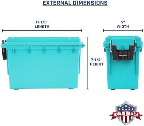 Sheffield 12633 Ammo Box Made in USA Stackable Lockable Ammo Storage Box, Standard Single (Pack of 6) - Image 2
