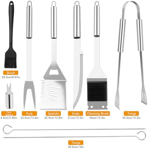 Grill Utensils Set,15 Pcs Stainless Steel BBQ Accessories Set - Image 6