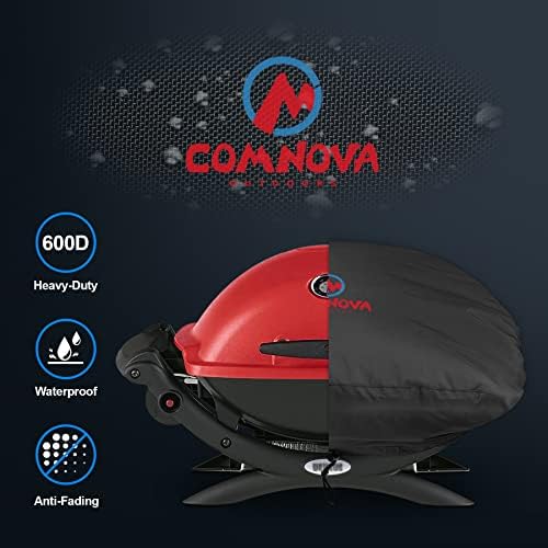Comnova Grill Cover for Weber Q Series - 7111 BBQ Cover for Weber Q2000 and Q200 Series Gas Grill Heavy Duty & Waterproof, 33 Inch Barbecue Cover for Weber Q2200, Q2000, Q2400, Q200, Q220 and More - Image 3