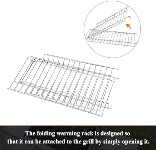 Hisencn Grill Grates & Warming Rack Kit for Nexgrill 720-0830H/720-0888S - Image 6