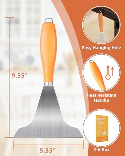 Griddle Scraper for Flat Top, Grill Srape Tool for Cooking Cleaning - Image 5