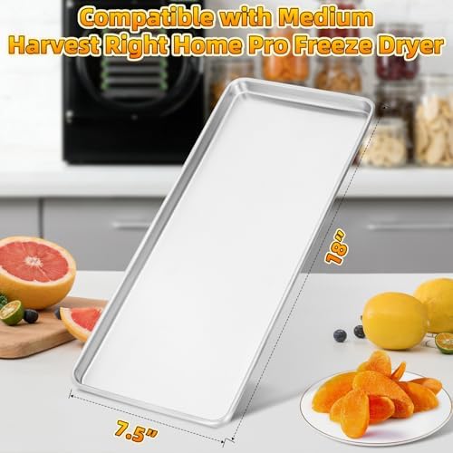 Freeze Dryer Trays, Medium Metal Trays(5 Pcs) - Image 2