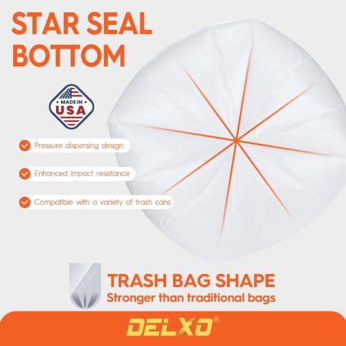 Delxo 30-33 Gallon Trash Bags, 21000 Count Bulk Value Large Garbage Bags - Image 5