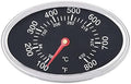 GasSaf Lid Thermometer Temperature Gauge Replacement for Nexgrill, Grill master 720-0697, Charmglow 720-0234, Aussie, Brinkman, Members Mark and Other Gas Grill, Oval Stainless Steel Heat Indicator by GasSaf