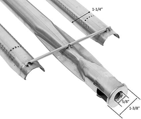 GSW AEGR-Burner 22-3/4” x 6-1/4” U-Shaped Stainless Steel Tube Burner (24,000 BTU) for AEGR Series Commercial Countertop Griddles - Image 3