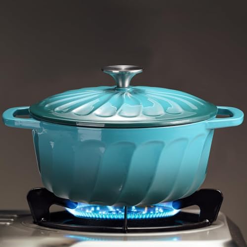Enameled Cast Iron Dutch Oven Pot with Lid, 6 QT Large Dutch Oven - Image 6