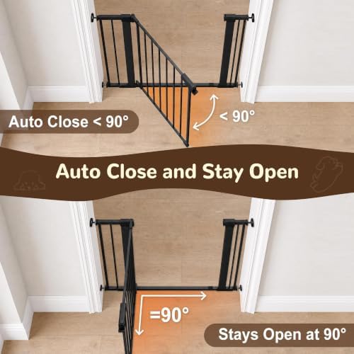 41” Extra Tall Baby Gate for Stairs 29.7-40.6" Wide Dog Gate - Image 4