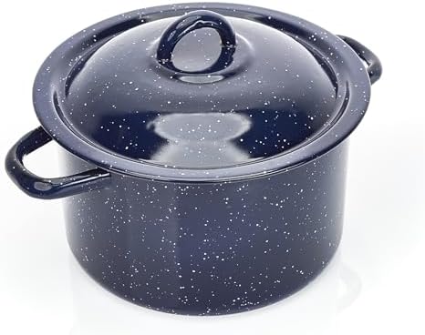 IMUSA 6 Qt Enamel Stock Pot for Canning, Blue by VisitIMUSA