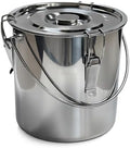 The Bincho Grill Charcoal Saver – Extinguishing Bucket (Keshizumi) for Hot Charcoal and Ash Collection, Heavy Duty Stainless Steel with Lockable Lid, 3 Gallon Capacity by TheBinchoGrill