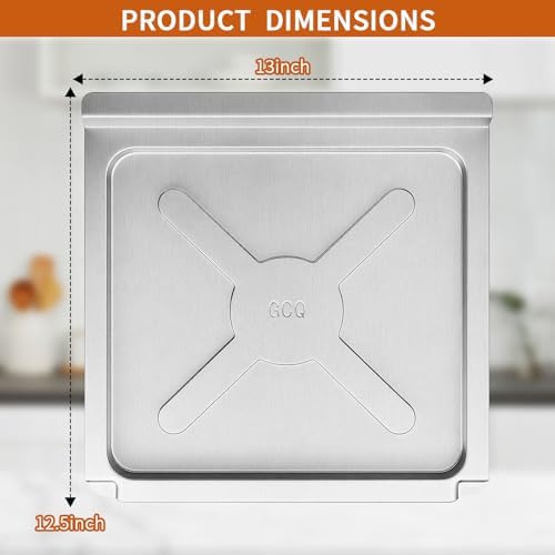 Air Fryer Replacement Parts for Emeril Lagasse 26 QT Extra Large Air Fryer, 13''×12.5'' Stainless Steel Air Fryer Crumb Tray Replacement Parts Rack with 4 PCS Oven Liner - Image 2