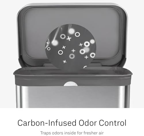 simplehuman Code H 100 Count Odorsorb® Custom Fit Liners, Drawstring Odor Absorbing Trash Bags, One-by-One Mess-Free Dispense, Extra Thick & Double Seamed, 50% PCR Plastic, 30-35 Liter / 8-9 Gallon - Image 2