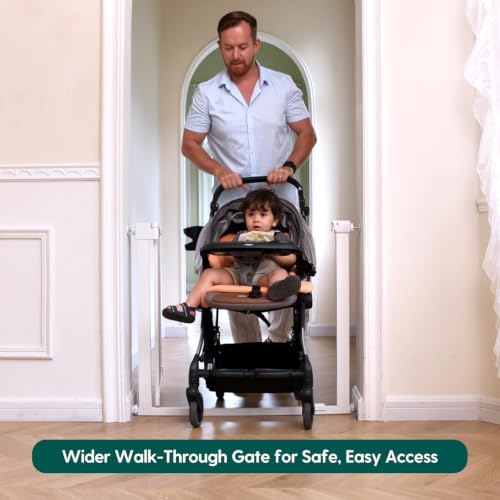 Babelio 36-56" Extra Wide Baby Gate for Stairs No Drilling, PressGuard II - Image 2