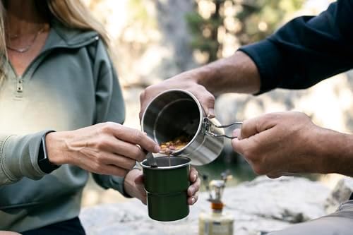 Stansport Stainless Steel Camping Cookware Set – Durable Nesting Mess Kit for Backpacking, Hiking & Outdoor Cooking – Compact Portable Pot & Pan with Carry Bag – Multiple Sizes for Family to Solo Use - Image 2
