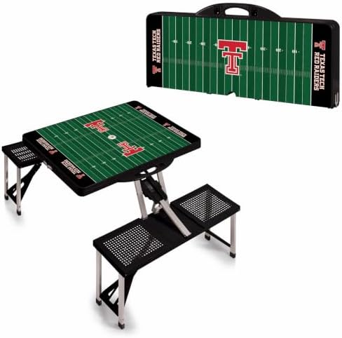 PICNIC TIME NCAA North Carolina Tar Heels Folding Picnic Table - Camping Table - Outdoor Table with Umbrella Hole - Image 4