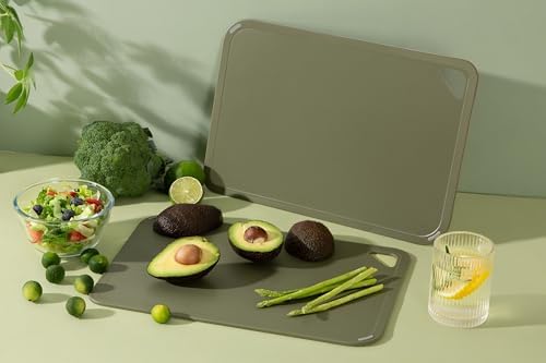 THETCHRY Plastic Cutting Board Set, Cutting Boards for Kitchen BPA Free - Image 5