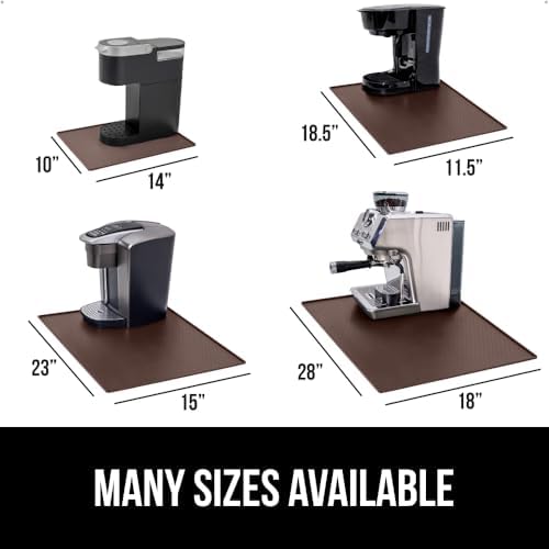 GORILLA GRIP Silicone Coffee Mat, Espresso Bar Essentials, 15x23, Brown - Image 5