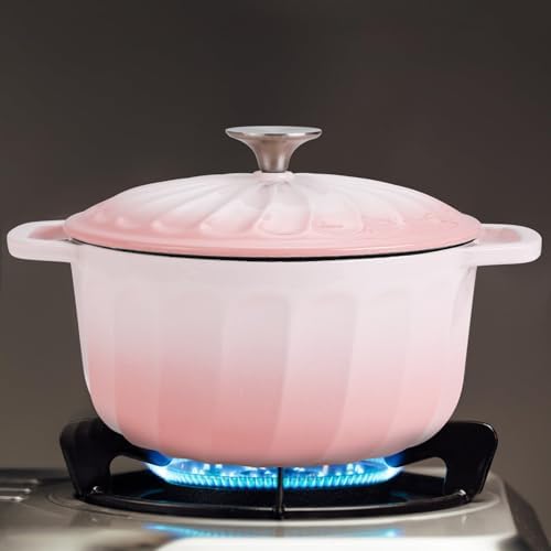 Enameled Cast Iron Dutch Oven Pot with Lid, 6 QT Large Dutch Oven - Image 6