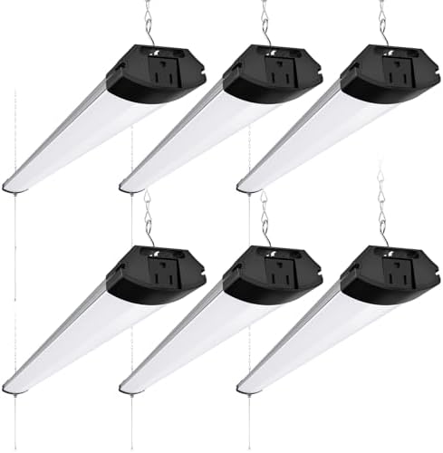 Barrina BS84 LED Shop Lights 4FT for Workshop, 84W 10000LM 6500K, 6 Packs by Barrina