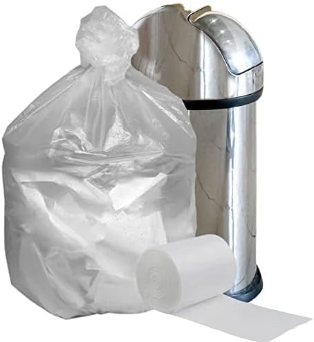 Plasticplace 20-30 Gallon Trash Bags │ 8 Microns │ Clear High Density Garbage Can Liners │ 30" x 37" | 1 Count (Pack of 500) - Image 5
