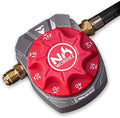 NO WORRIEZ Safety Auto Shut-Off Gas Timer for Propane & Natural Gas | Outdoor Grill, Fire Pit, Pizza Oven | – 100,000 BTU w/ 3/8" Flared Assembly Connector & Hose, Patent Pending by NOWORRIEZ
