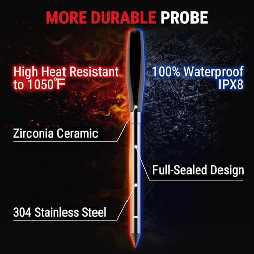 TempPro TempSpike 2000FT Wireless Meat Thermometer Digital with 2 Probes - Image 7