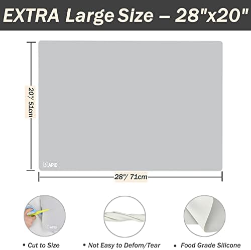 1.5MM Extra Thick Placemats Large Silicone Mat Heat Resistant Table Mat - Image 2