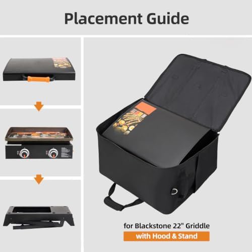 Grill Carry Bag for Blackstone 22" Tabletop Griddle, Large Size, Bag Only - Image 2