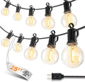 25FT 13 LED Outdoor String Lights, G40 Shatterproof String Lights, IP65 Waterproof Connectable Outside Patio Light for Backyard Porch Balcony Garden Decor Christmas Camping Gazebo by SmartDawn