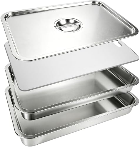 20 Inch Stainless Steel Grill Carry System Tray Set by FOEDO