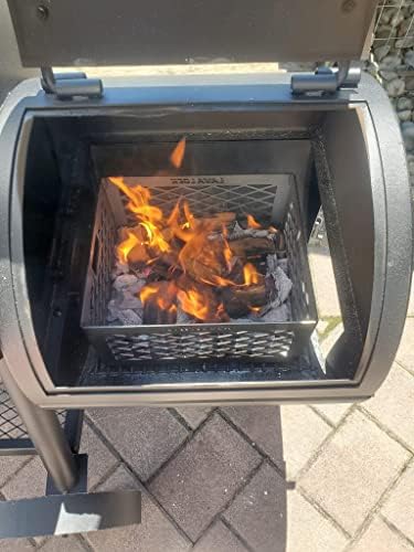 LavaLock® LASER Charcoal Basket 12 x 10 x 6" - Vertical Horizontal UDS smoker coal (firebox) LL-12106-R2 - Image 3