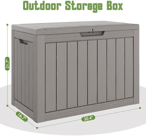KAMABOKO Outdoor Storage Box, 55 Gallon Deck Box Outdoor Waterproof Patio - Image 2
