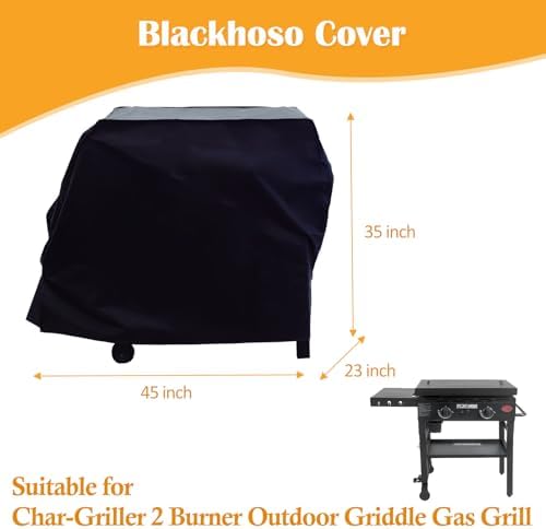 Grill Cover for Char-Griller Flat Iron 2 Burner Outdoor Gas Griddle Grill - Image 2