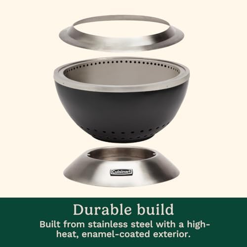 Cuisinart Outdoor Fire Pit, Cleanburn Smokeless System, Wood Burning, 24" - Image 5