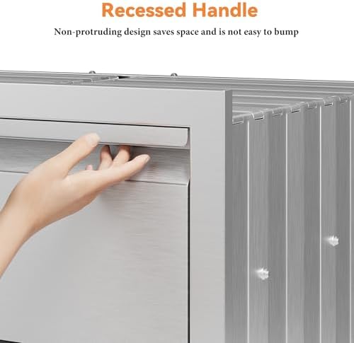 Jocisland 28-Inch Stainless Steel Outdoor Kitchen Drawer Cabinet - Image 7