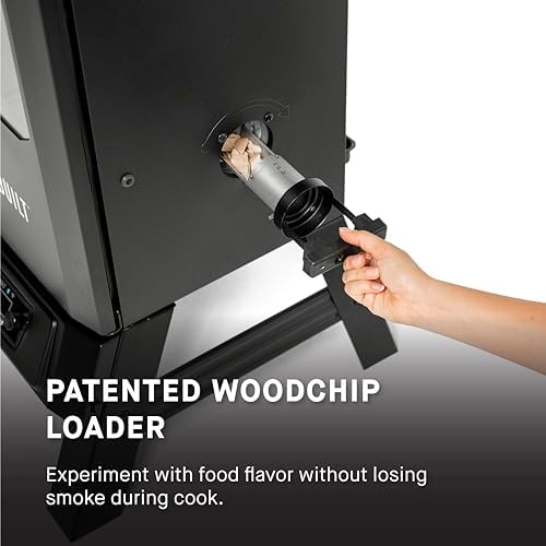 Masterbuilt®710 WiFi Digital Smoker, Vertical Design, 711 Cooking Sq. Inches, 4 Chrome Coated Smoking Racks, Wood Chip Loader, Electric Fuel Source to Plug in and Start Cooking, Black Model MB20070924 - Image 4