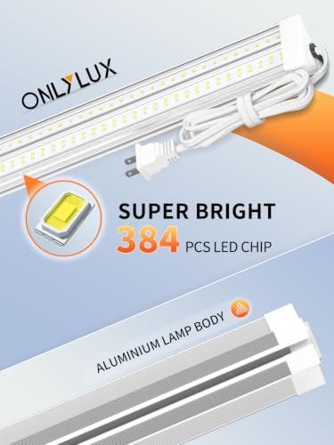 ONLYLUX 4ft LED Shop Lights 60W 10000LM 5000K Linkable Shop Lights 6 Pack - Image 4
